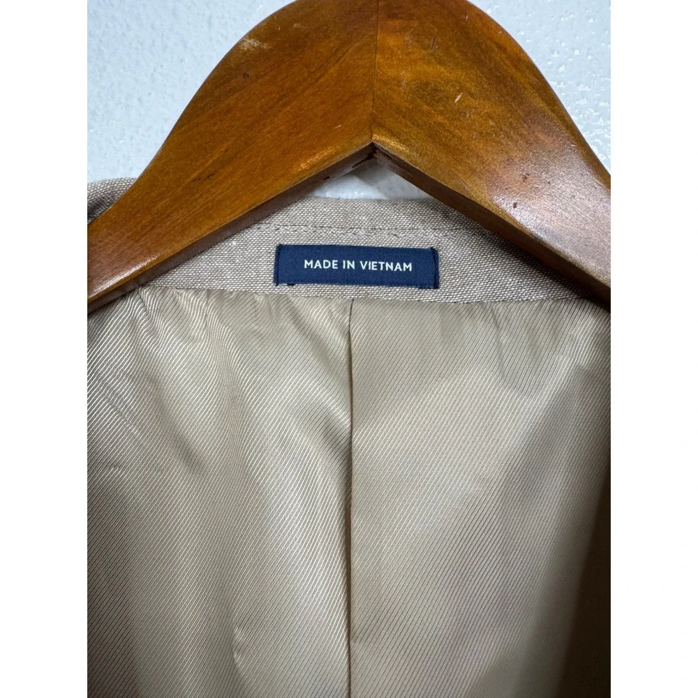 Stafford‎ Tan Linen Blend Classic Fit Sport Coat Size 48 Regular